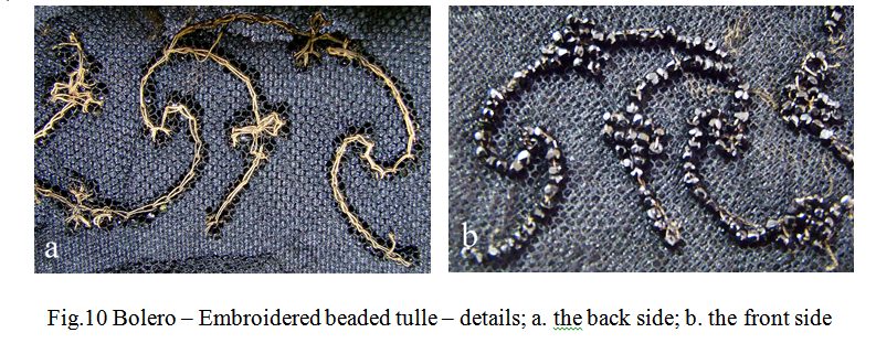 Ways of making textiles ornamented with beads. Case studies