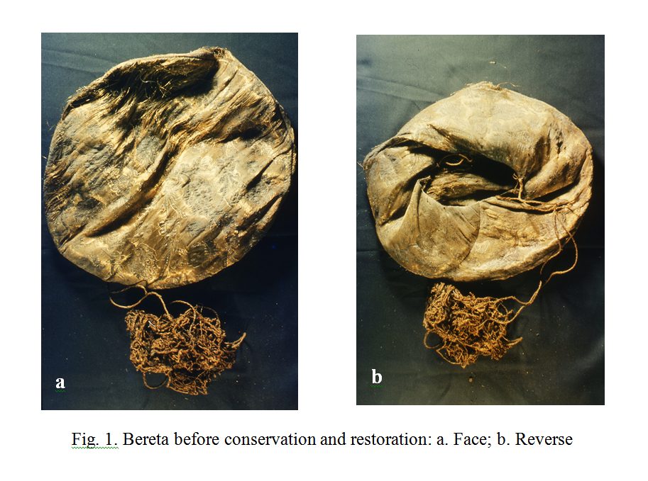 Materials, specific damages and conservation-restoration interventions on an archaeological textile